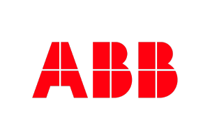 abb logo ABB logo in red on a white background.